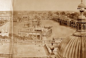 Panoramic View of the Courtyards of the Residency, Lucknow by Felice Beato